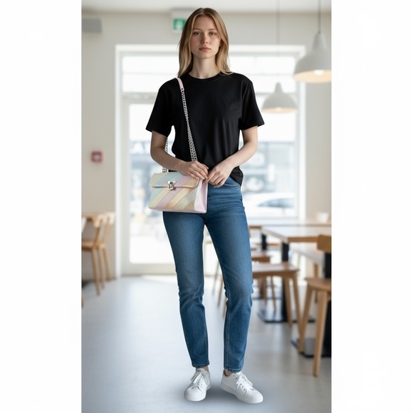 Kurt Geiger Brixton Leather Lock Bag-Retail $295 - Picture 8 of 8